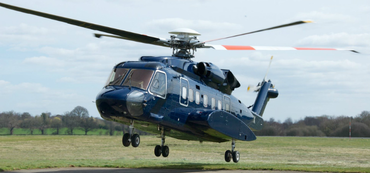 Sikorsky S-92 helicopter landing